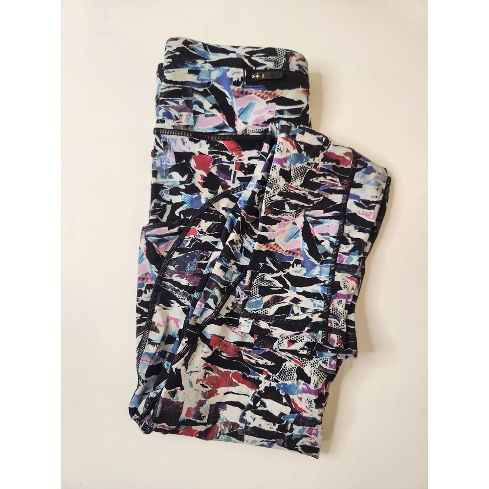LULULEMON Break Free‎ Tight 25" Culture Clash Starlight Black Size 4 Nulux